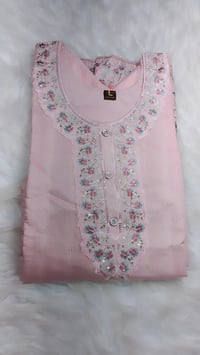 Image 3 of KSV8106-Soft Maslin Silk Kurtha Set