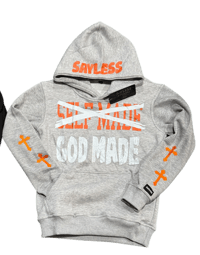 Image 1 of “God Made” hoodie (Orange)