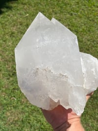 Image 7 of Large Clear Quartz Self Healed Points Cluster  Statement Piece #2063
