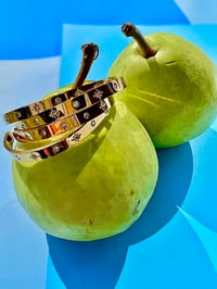 Image 1 of GEM SET BANGLES - ADJUSTABLE 