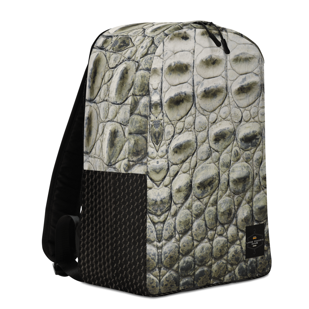 LAGOS TRAFFIC COUTURE LAPTOP TRAVELER'S BACKPACK (CROC'GATOR FULL PRINT)