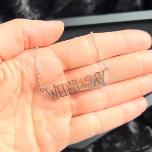 Image of Wednesday Script Necklace