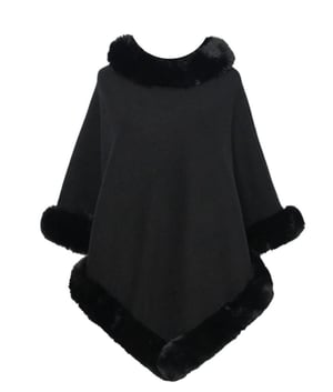 Image of Cassandra love (Black)poncho 