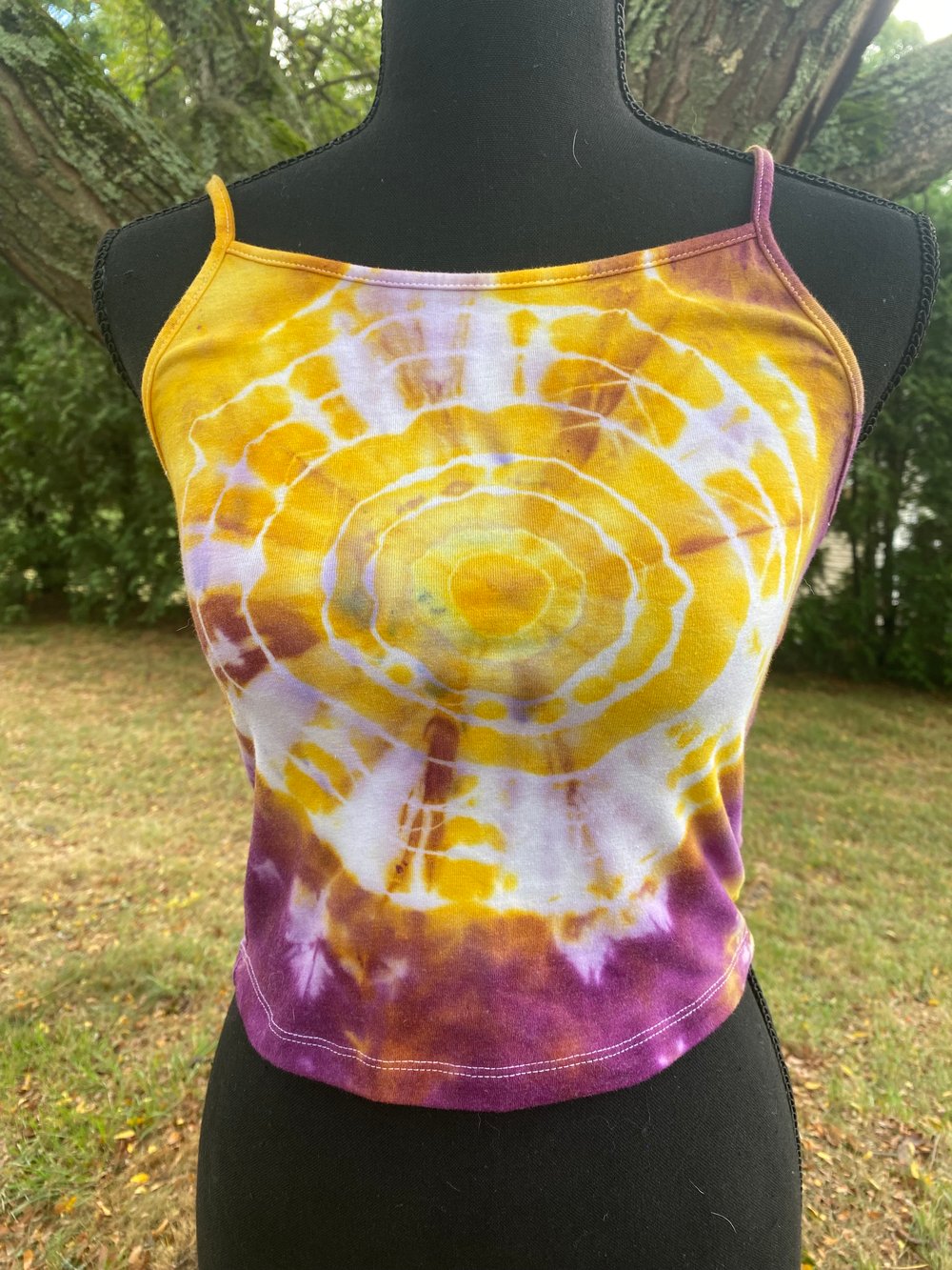 Image of Purple Sunset Geode Crop Tank (S) 