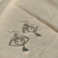 Image 2 of BLUE IRIS EARRINGS