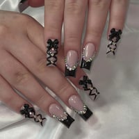 Image 11 of 24pcs Long Ballet Press On Nails 