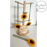 Image 4 of Sunflower Car Hanging Charm
