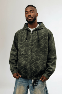 Image 1 of Camo Green Jacket