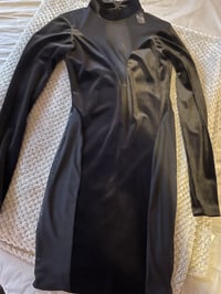 Image 1 of Suede Black Dress 