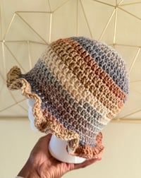 Image 2 of Crotchet Ruffle Hat