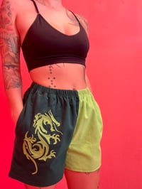 Image 3 of S/M Green Dragon Shorts