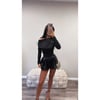 Black Faux Leather Shorts 