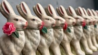 Image 3 of Chalkware Rabbit Pairs (7 pairs)