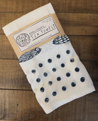 Image 5 of Fish & Dots Pattern Tea Towels (SET OF 2) - Hand Stamped