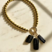 Image 1 of Divine Armor Necklace – Gold Hematite & Black Tourmaline Protection