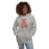 Benny Wearing Pink Unisex Hoodie Image 2