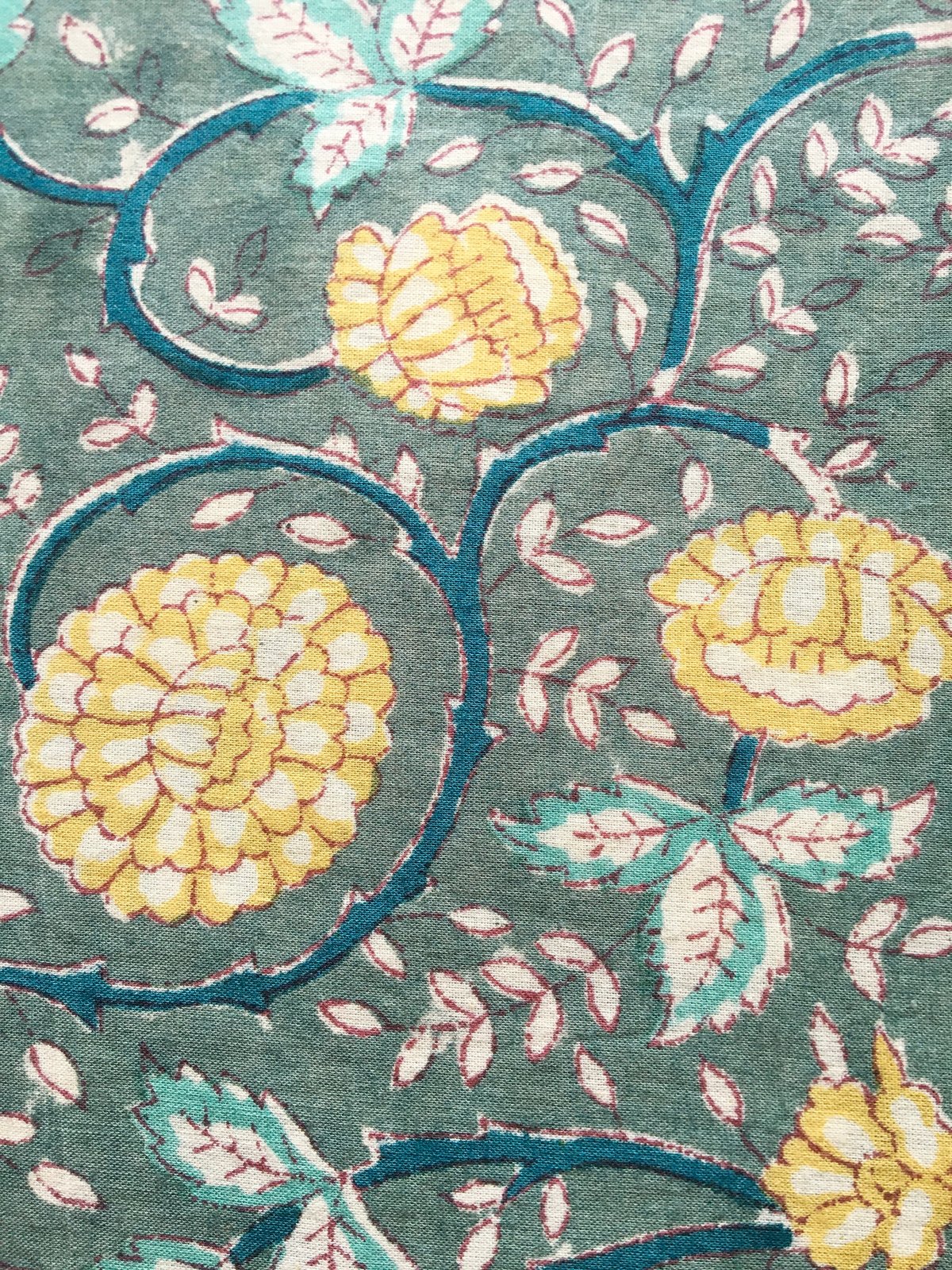 Image of Namasté fabric blue