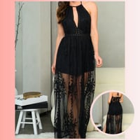 Image 1 of Black Lace Dress