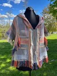 Image 7 of Large Short Sleeve Tapestry Zip-up