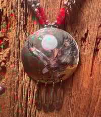 Image 2 of Soaring Spirit Eagle Inlay Pendant Necklace by Mitchell Zephier