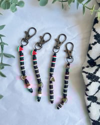 Image 2 of Handmade Palestine-Inspired Bag Charm Black