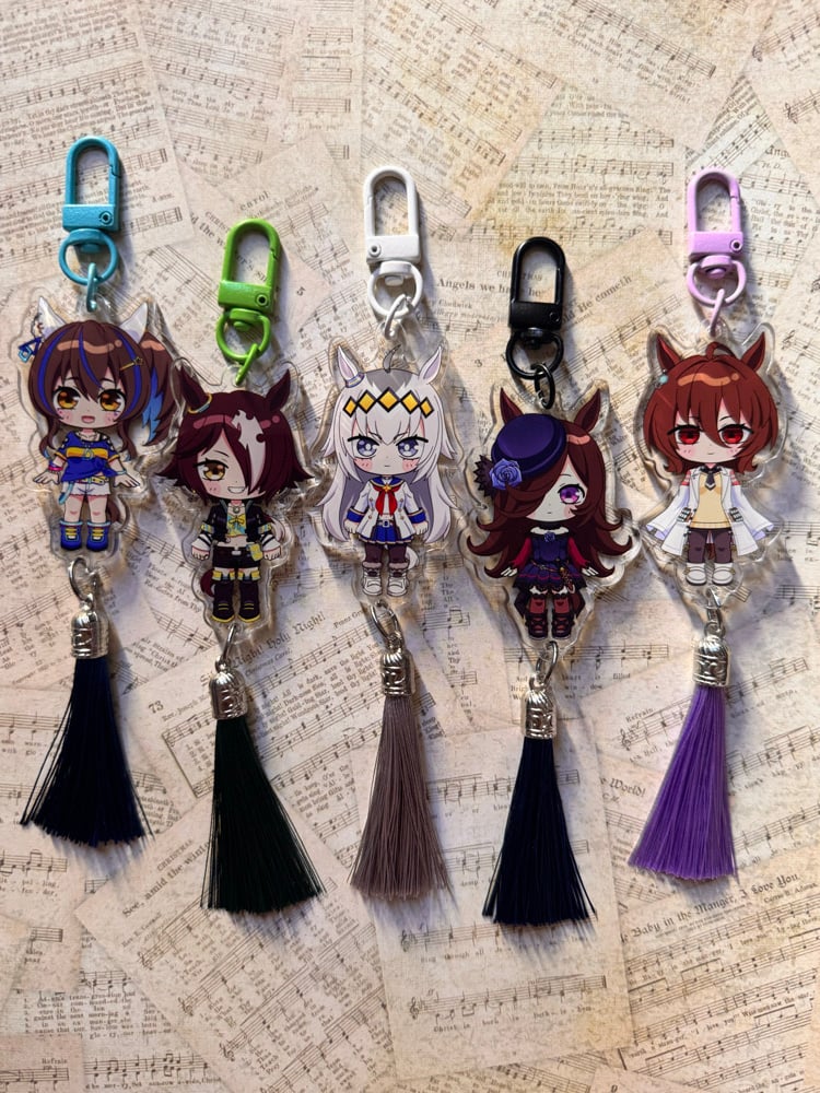 Image of (Pre-order) Uma Musume tail character keychain 2