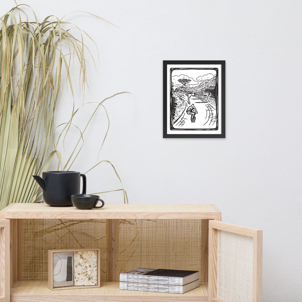 Stranger Thing Skate Print - Framed