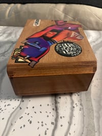 Image 4 of THRASHER INDY WOOD COINS CIGAR BOX 