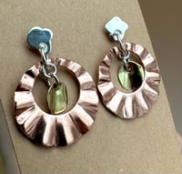 Image 3 of Mixed metal art deco studs 