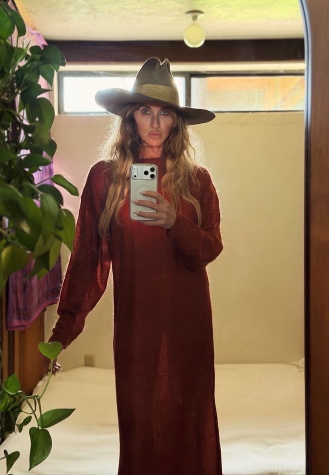 70s Issey Miyake mohair wool knit dress maxi midi