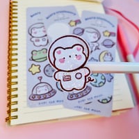 Image 4 of Over the Moon Holographic Vinyl Sticker Sheet