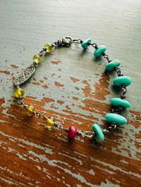 Image 10 of Campitos and green garnet SHINE charm bracelet