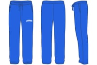 LocalHoops Ways Fleece Sweats - Royal Blue/Ivory White