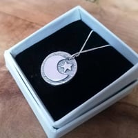 Image 4 of Silver night & day pendant by DogStarSilver 
