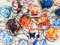 Image 1 of 1.5" Warriors Epoxy Phone Charms