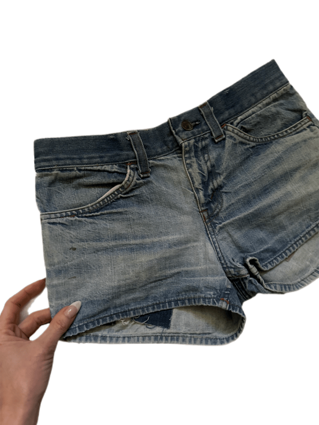 early 70s Levi's white tab denim shorts
