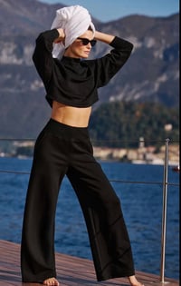Image 1 of Cropped serenity wide leg set 