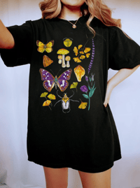 Image 3 of Gemini Nature Chart Black T-shirt