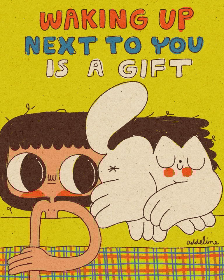 WAKING UP NEXT TO YOU IN A GIFT