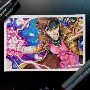 Image of Original Art : Valentine’s Day - Gambit & Rogue // Shawn Yap