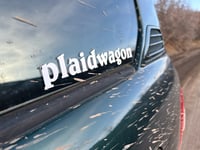 Plaidwagon logo decal