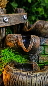 Image 3 of 👑The Armored Kingdom Merlin's Serenity Spring Tabletop Fountain ⛲️ 