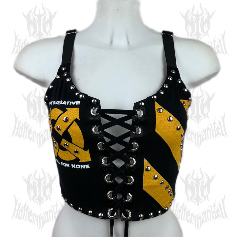 Type O Negative "Be A Man” Lace-Up Top (SIZE XS)