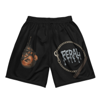 Image 2 of BLACK MENS MUZZLE MESH SHORTS