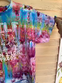 Image 3 of LARGE MILF Man I Love Frogs Tie Dye Shirt C9