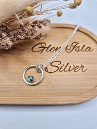 Image 1 of Blue Abalone Gemstone Pendant