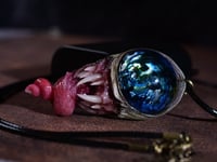 Image 3 of Alien Galaxy Eye, twisted tongue pendant, ooak