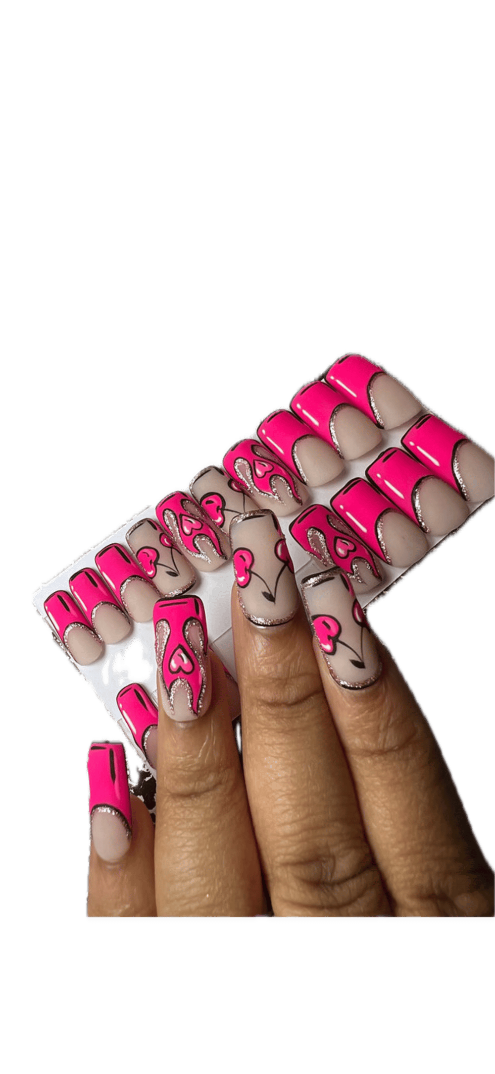 Image of Pick a 20 piece press on nail set from photo 1-25