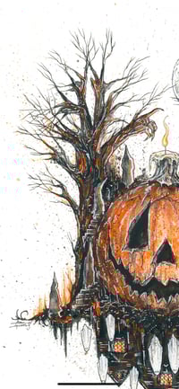 Image 3 of Salem Night Faire 18x24 Exclusive Print Signed and Numbered To 31 Copies 