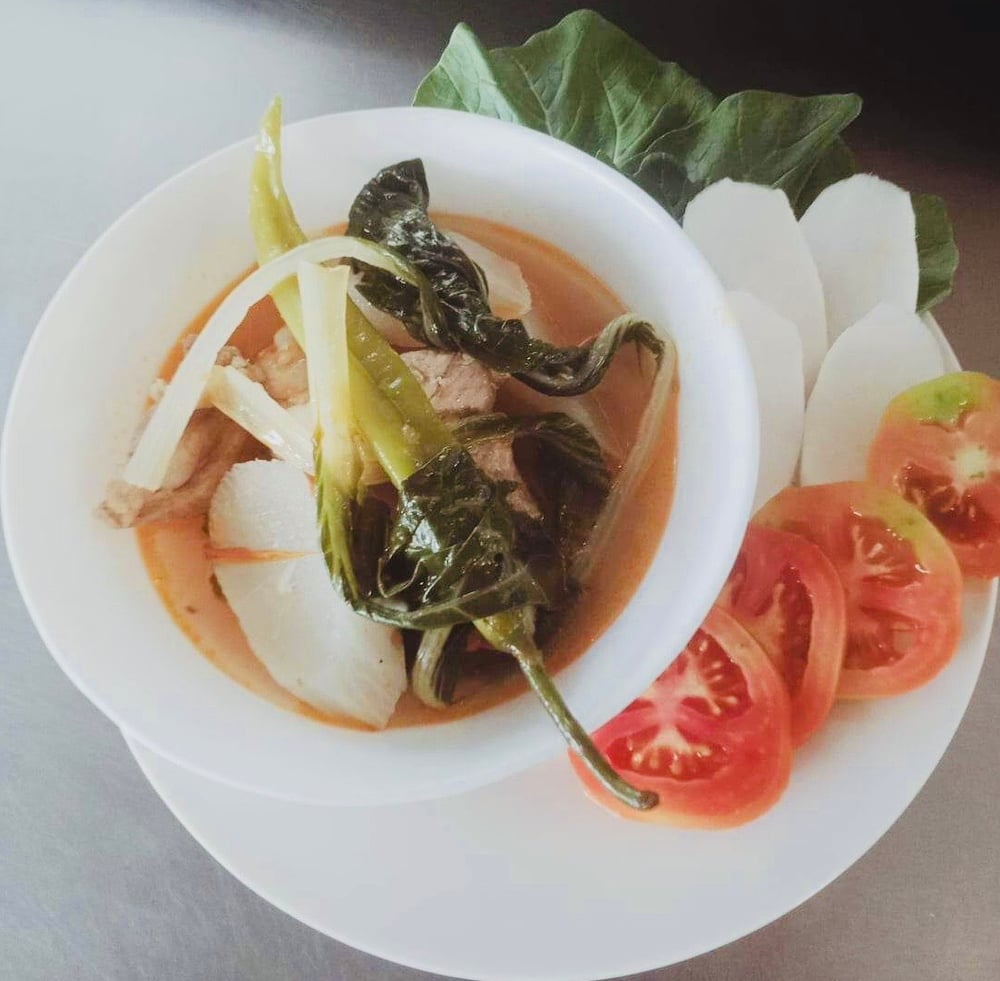Image of Pork Sinigang includes rice and drink with free delivery